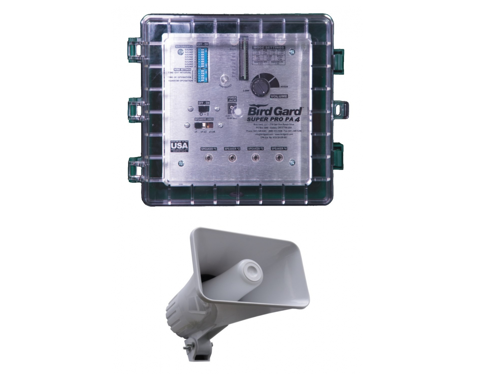 BirdGard Super Pro PA4 - low-frequency voices BirdGard Super Pro PA4 - low-frequency voices
