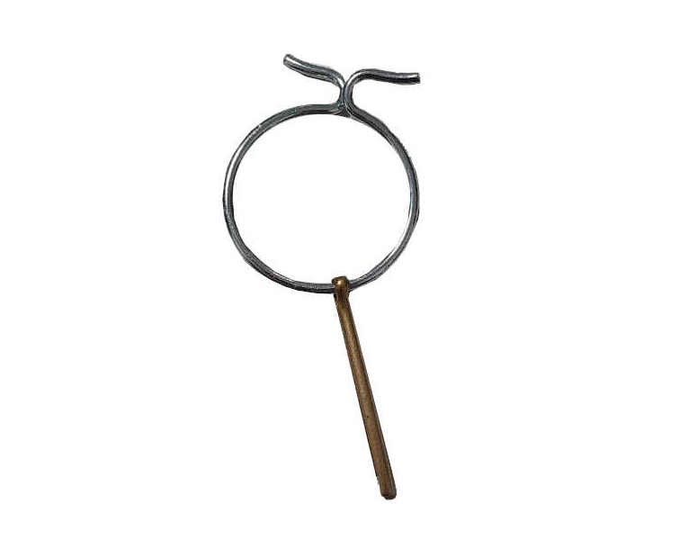 Anneau de sécurité avec goupille à ressort pour pierre d'allumage Anneau de sécurité avec goupille à ressort pour pierre d'allumage